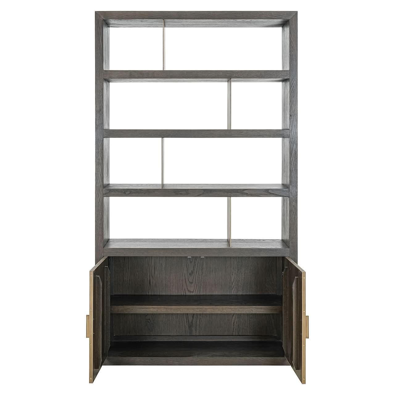Richmond Interiors Bücherschrank Rivertree 2-türig | Braun