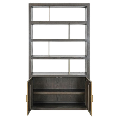 Richmond Interiors Bücherschrank Rivertree 2-türig | Braun