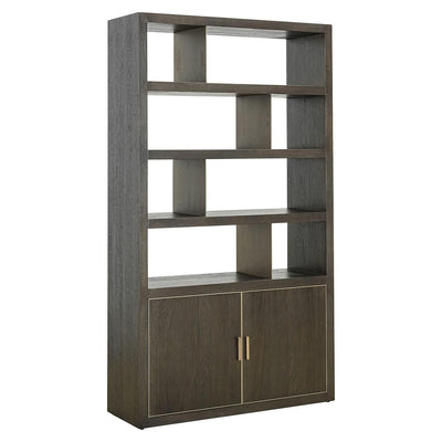 Richmond Interiors Bücherschrank Rivertree 2-türig | Braun