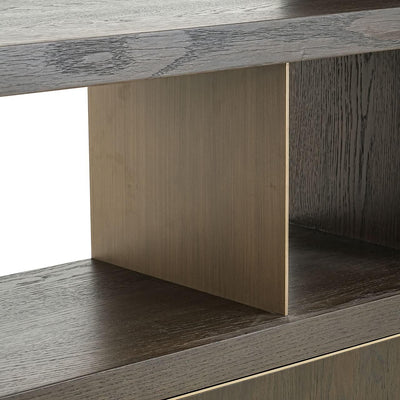 Richmond Interiors Bücherschrank Rivertree 2-türig | Braun