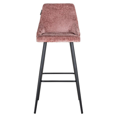 Richmond Interiors Chenille Barhocker Brooke 2er Set | Rosé