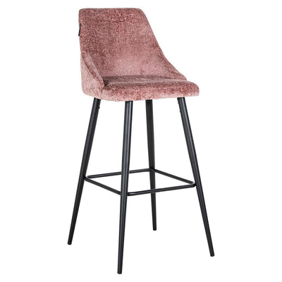 Richmond Interiors Chenille Barhocker Brooke 2er Set | Rosé