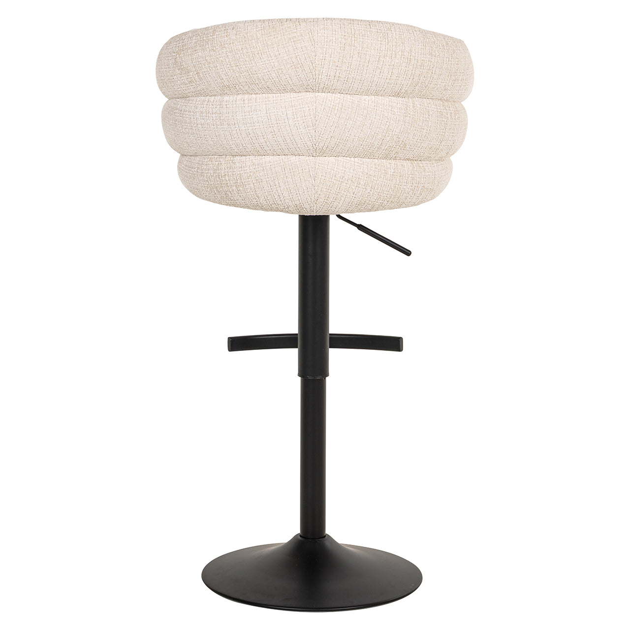 Richmond Interiors Chenille Dreh-Barhocker Nikki höhenverstellbar | beige