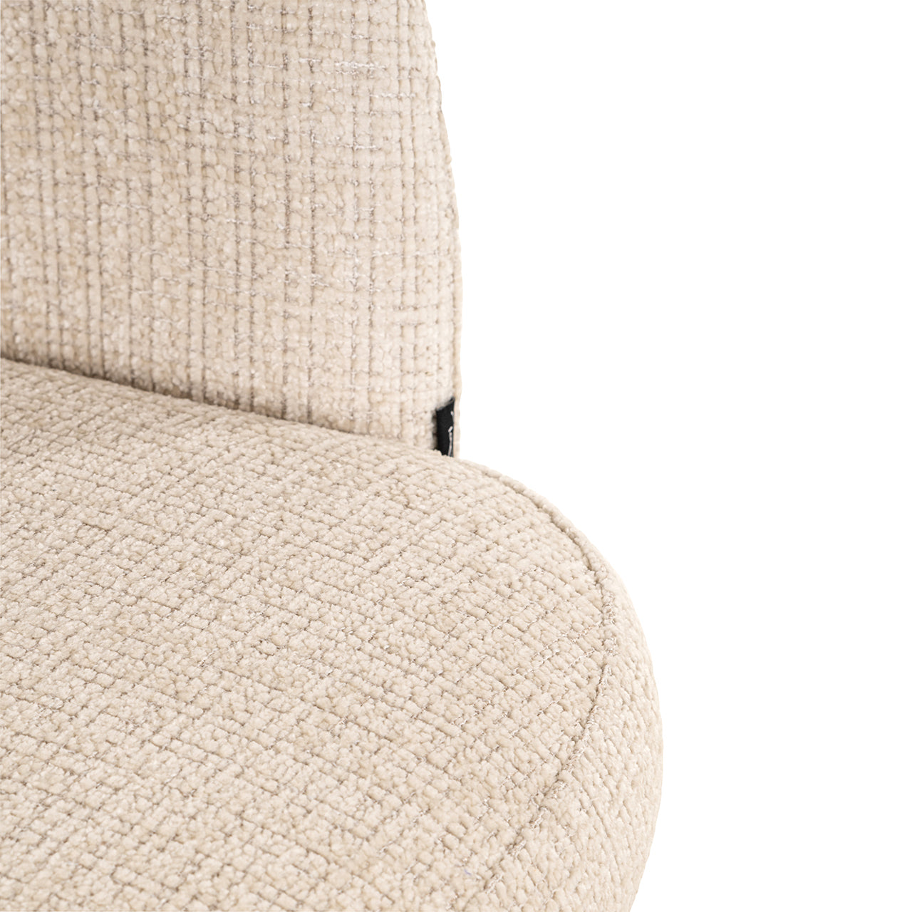 Richmond Interiors Chenille Dreh-Barhocker Nikki höhenverstellbar | beige