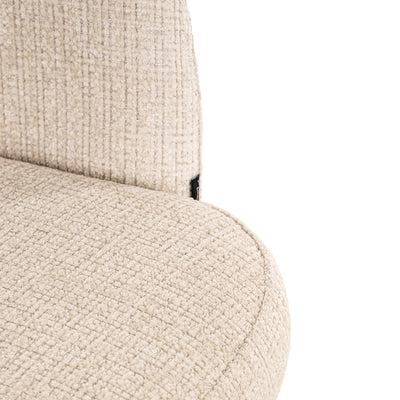 Richmond Interiors Chenille Dreh-Barhocker Nikki höhenverstellbar | beige