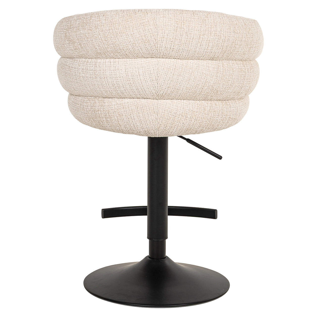 Richmond Interiors Chenille Dreh-Barhocker Nikki höhenverstellbar | beige