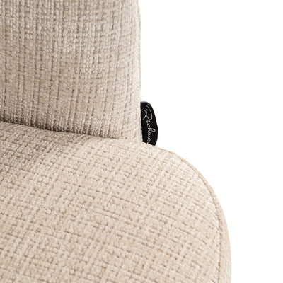 Richmond Interiors Chenille Dreh-Esszimmerstuhl Serenity | beige