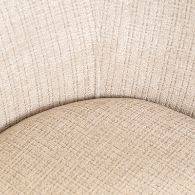 Richmond Interiors Chenille Dreh-Esszimmerstuhl Serenity | beige