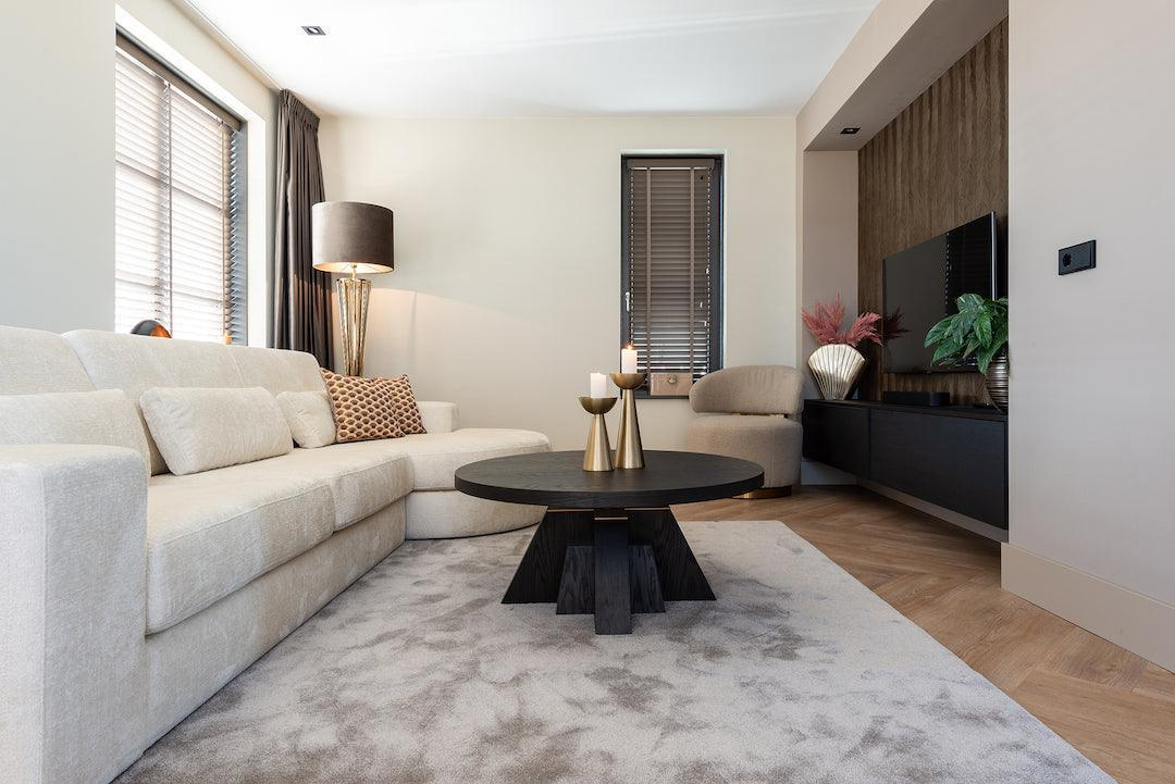 Sofa Barcelona with récamière | fabric Adore velvet