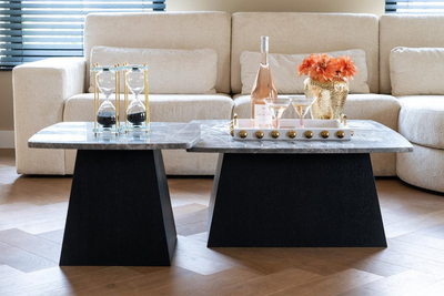 Sofa Barcelona with récamière | fabric Adore velvet