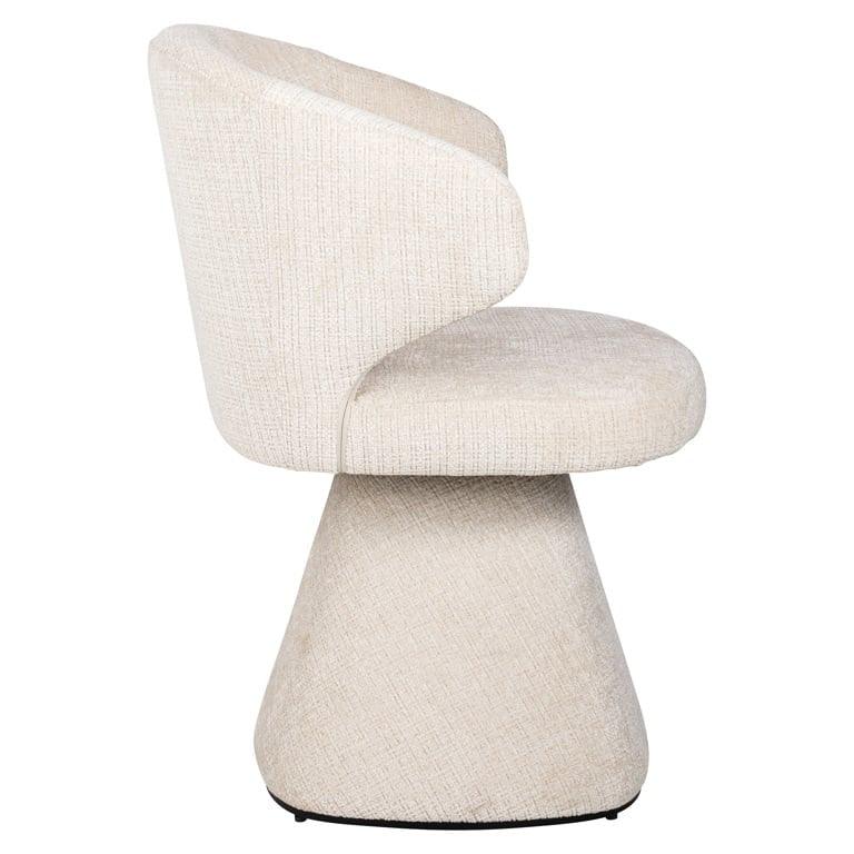 Richmond Interiors Chenille Esszimmerstuhl Gatsbi | Cremé