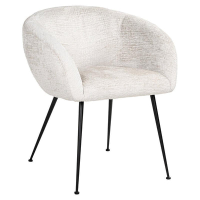 Richmond Interiors Chenille Esszimmerstuhl Ruby | Creme