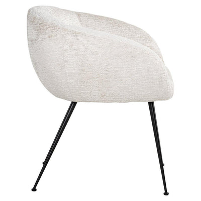 Richmond Interiors Chenille Esszimmerstuhl Ruby | Creme