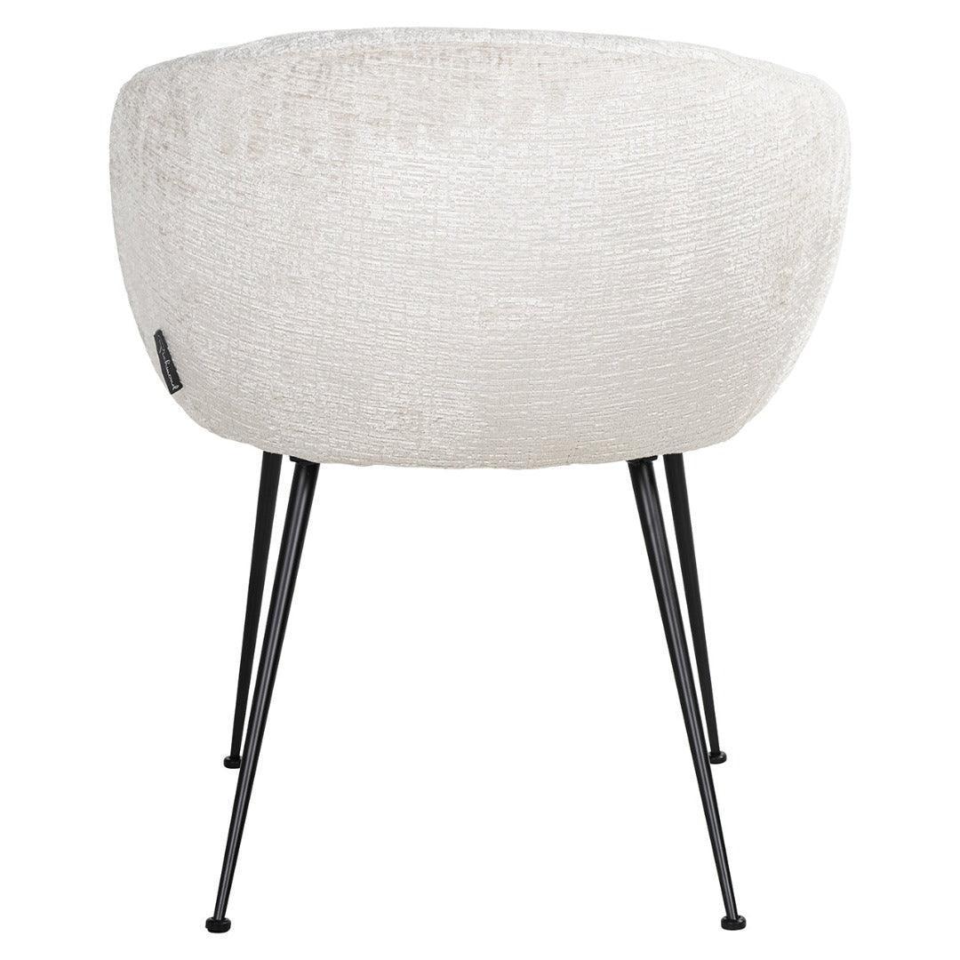 Richmond Interiors Chenille Esszimmerstuhl Ruby | Creme