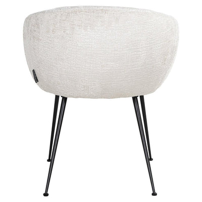 Richmond Interiors Chenille Esszimmerstuhl Ruby | Creme