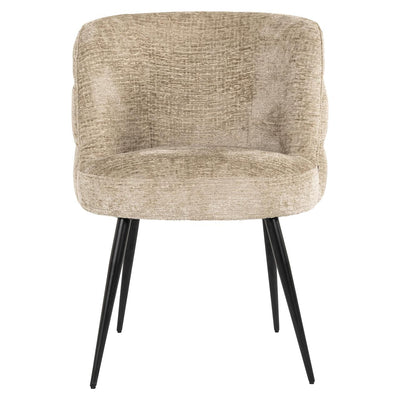 Richmond Interiors Chenille-Esszimmerstuhl Stella | Desert