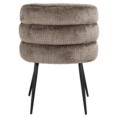 Richmond Interiors Chenille-Esszimmerstuhl Stella | Stone
