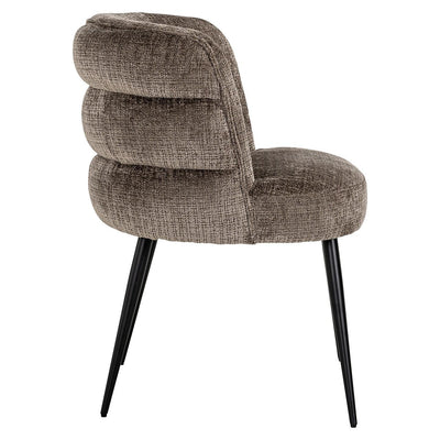 Richmond Interiors Chenille-Esszimmerstuhl Stella | Stone