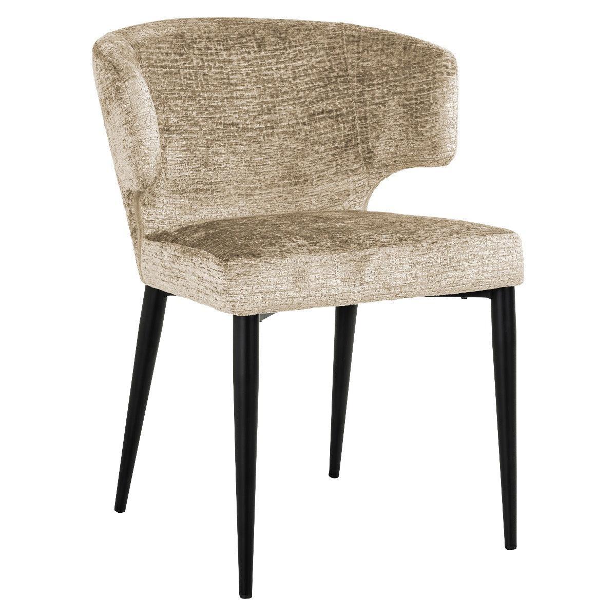 Richmond Interiors Chenille Esszimmerstuhl Taylor | Desert
