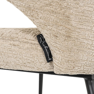Richmond Interiors Chenille Esszimmerstuhl Xandra | Desert