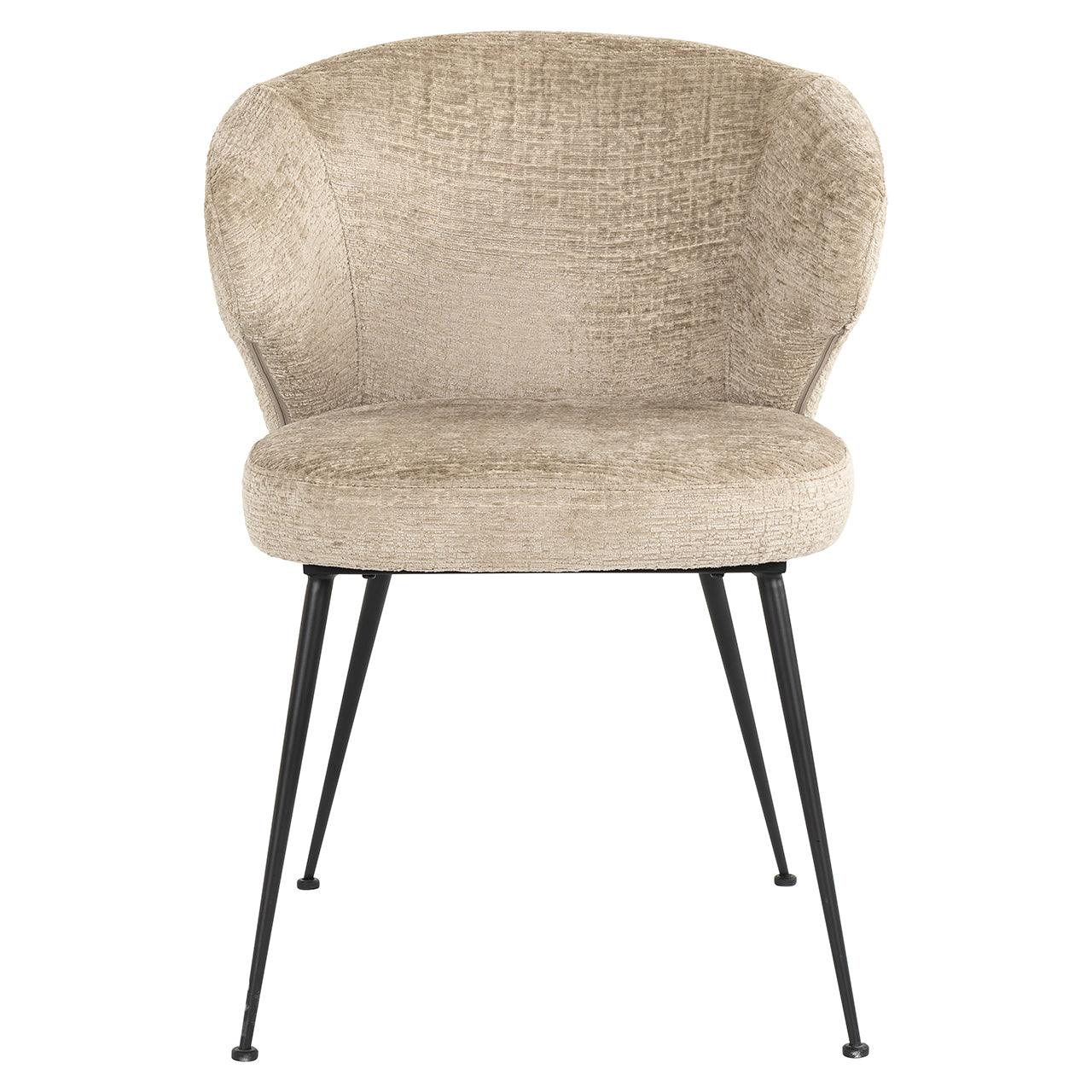 Richmond Interiors Chenille Esszimmerstuhl Xandra | Desert