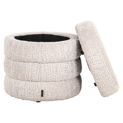 Richmond Interiors Chenille-Hocker Adele | cremé