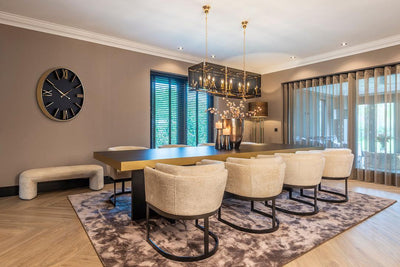Richmond Interiors Chenille-Polsterbank Fargo | Weiß