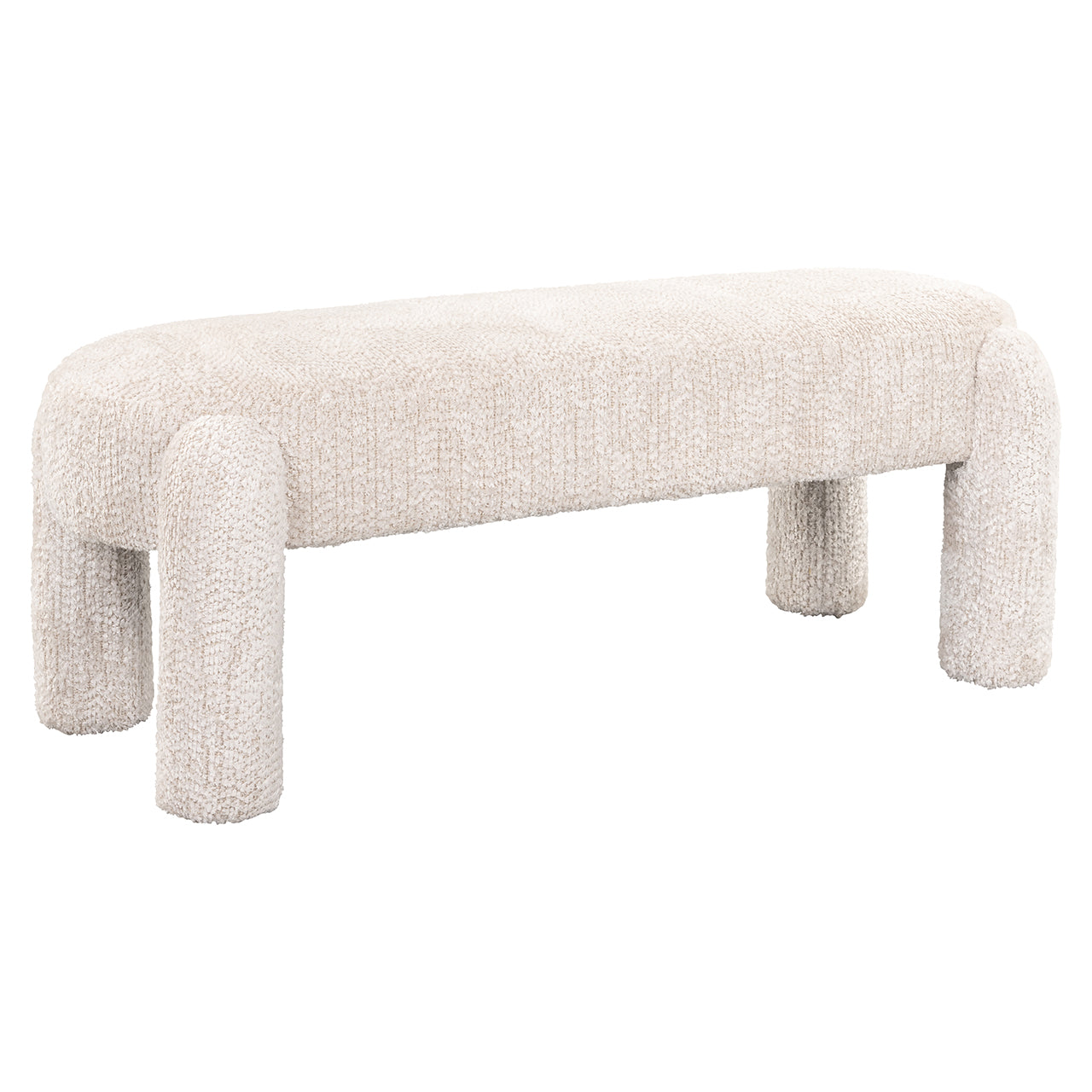Richmond Interiors Chenille-Polsterbank Holly | cream