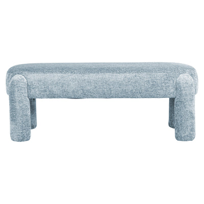 Richmond Interiors Chenille-Polsterbank Holly | hellblau