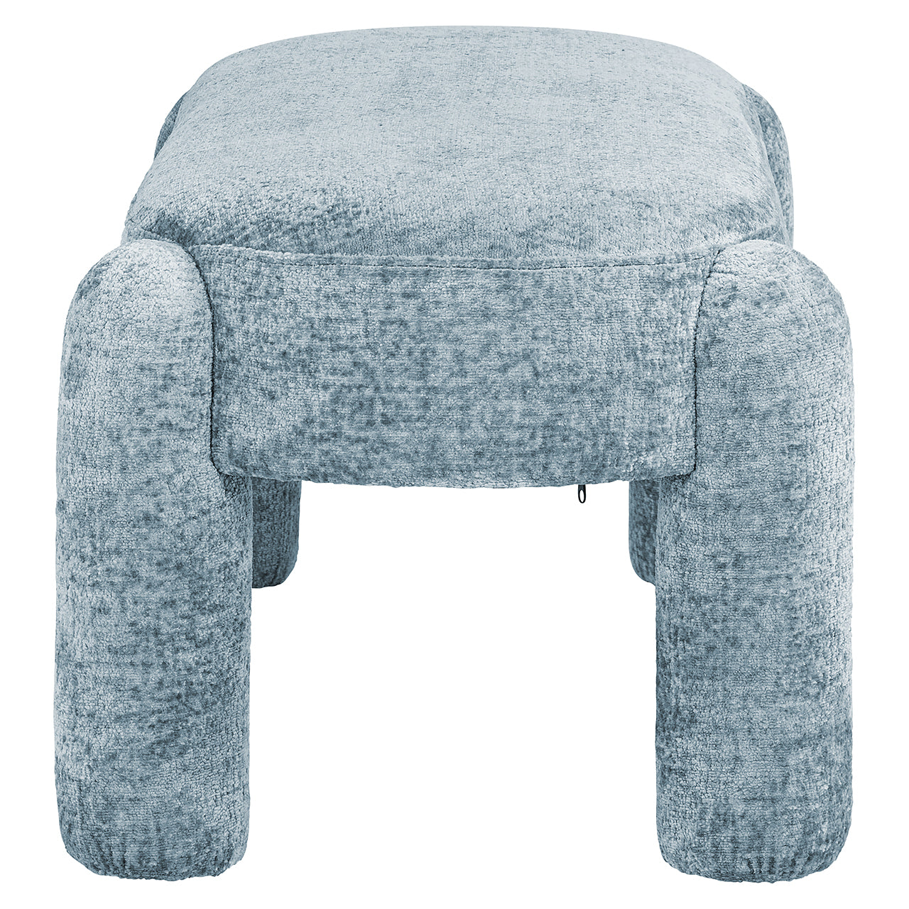 Richmond Interiors Chenille-Polsterbank Holly | hellblau