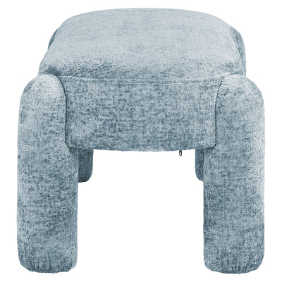 Richmond Interiors Chenille-Polsterbank Holly | hellblau