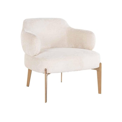 Richmond Interiors Chenille-Sessel Venus | Weiß