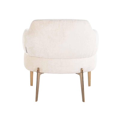 Richmond Interiors Chenille-Sessel Venus | Weiß