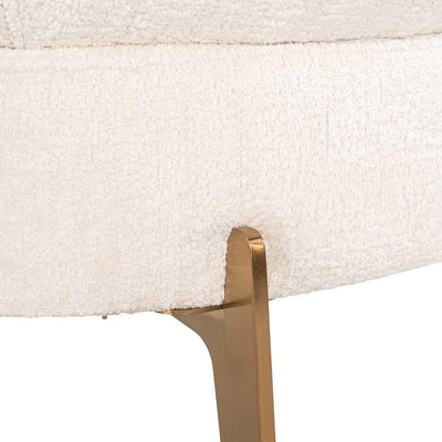 Richmond Interiors Chenille-Sessel Venus | Weiß