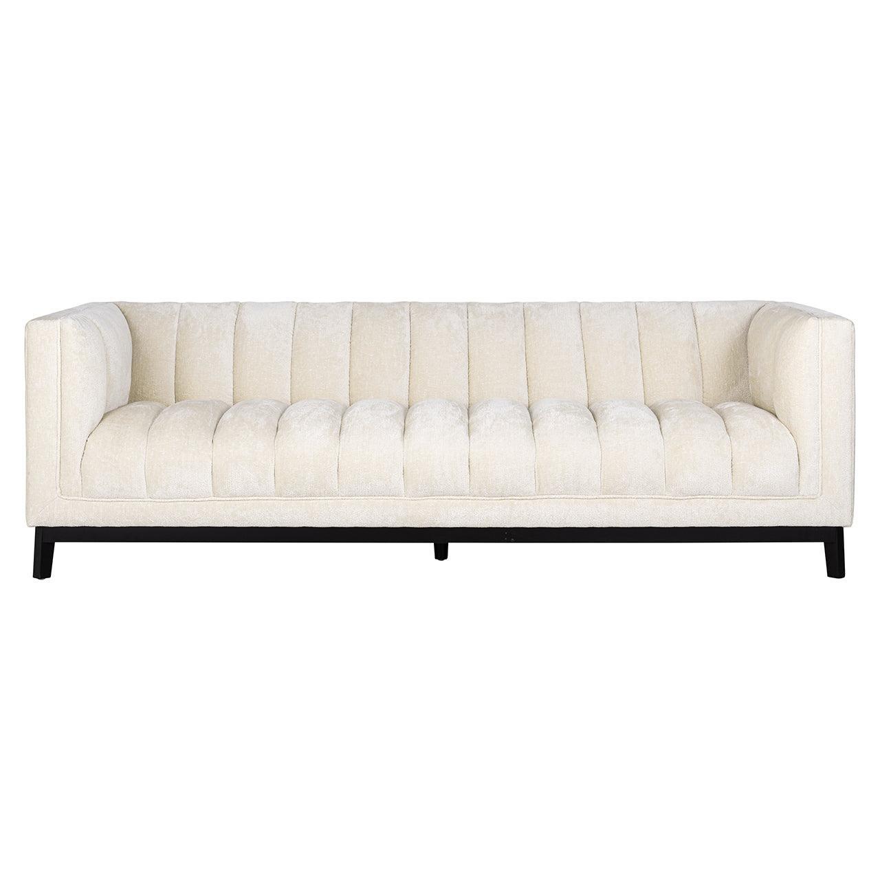 Richmond Interiors Chenille-Sofa Beaudy | Weiß