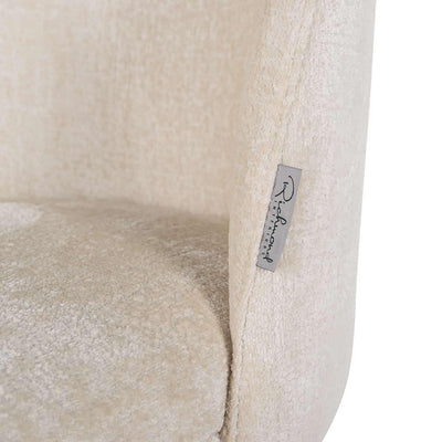 Richmond Interiors Chenille-Stuhl Alicia | Weiß