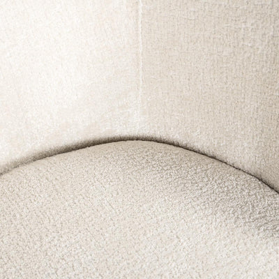 Richmond Interiors Chenille-Stuhl Amphara | Weiß