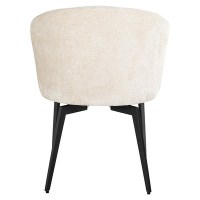 Richmond Interiors Chenille-Stuhl Amphara | Weiß