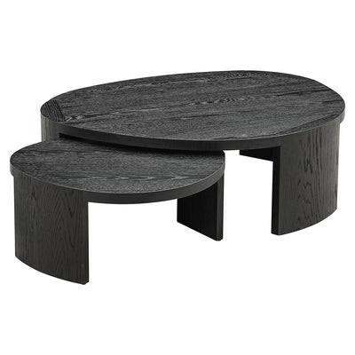 Richmond Interiors Couchtisch Navarino 2er-Set | dunkelbraun
