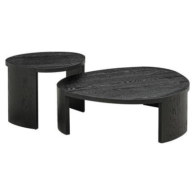 Richmond Interiors Couchtisch Navarino 2er-Set | dunkelbraun