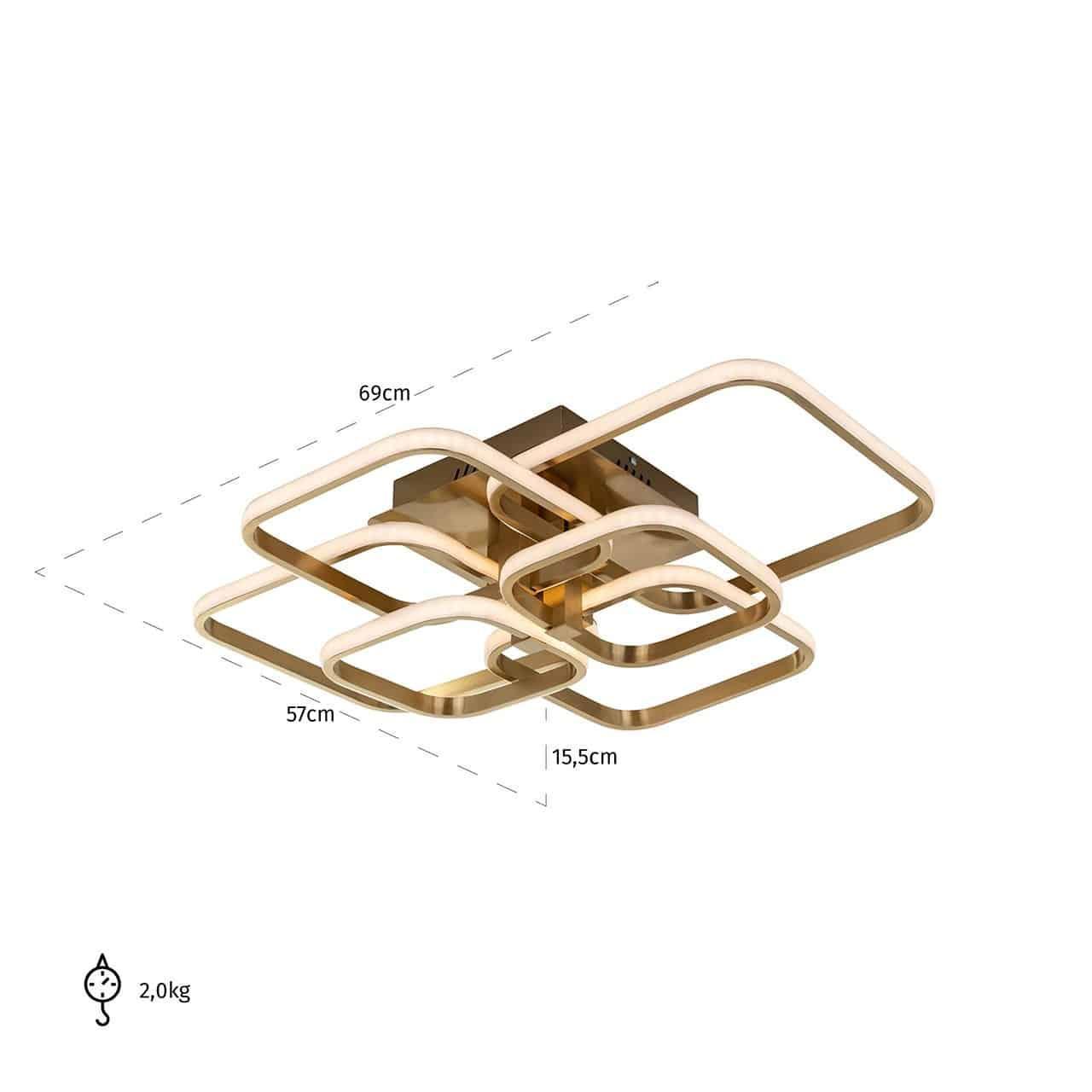 Richmond Interiors Deckenleuchte Cailey | Gold