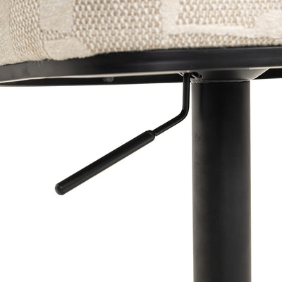 Richmond Interiors Dreh-Barhocker Counterstuhl Cheyenne höhenverstellbar | beige
