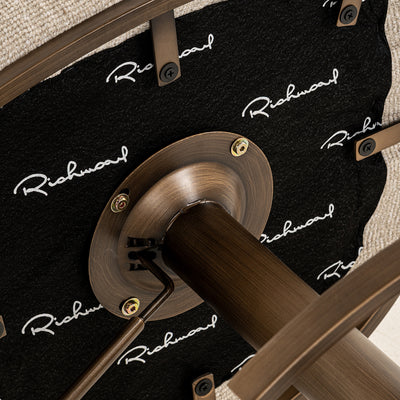 Richmond Interiors Dreh-Barhocker Counterstuhl Cheyenne höhenverstellbar | cremé