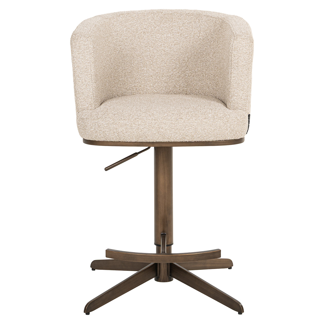 Richmond Interiors Dreh-Barhocker Counterstuhl Cheyenne höhenverstellbar | cremé