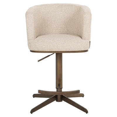Richmond Interiors Dreh-Barhocker Counterstuhl Cheyenne höhenverstellbar | cremé