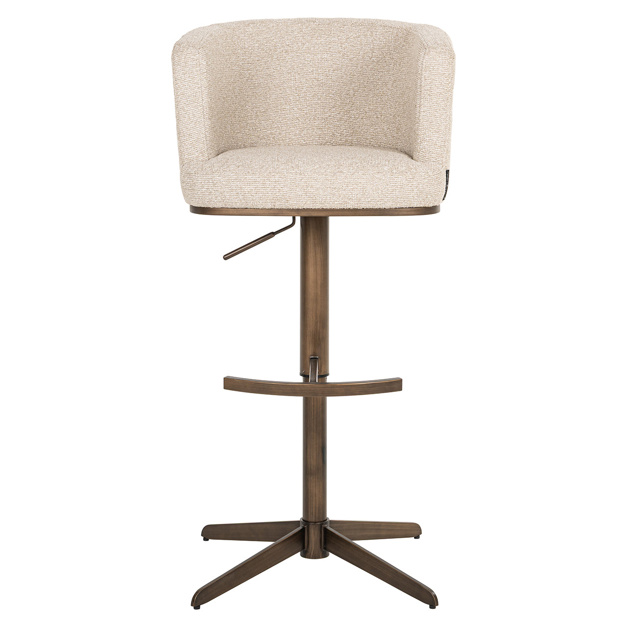 Richmond Interiors Dreh-Barhocker Counterstuhl Cheyenne höhenverstellbar | cremé
