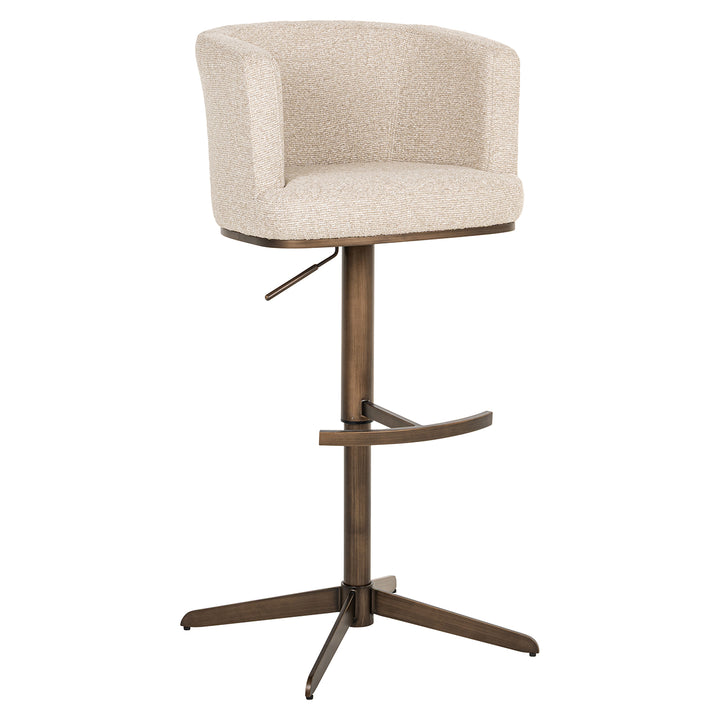 Richmond Interiors Dreh-Barhocker Counterstuhl Cheyenne höhenverstellbar | cremé