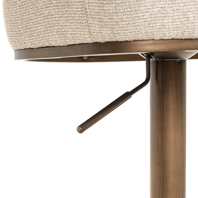 Richmond Interiors Dreh-Barhocker Counterstuhl Cheyenne höhenverstellbar | cremé