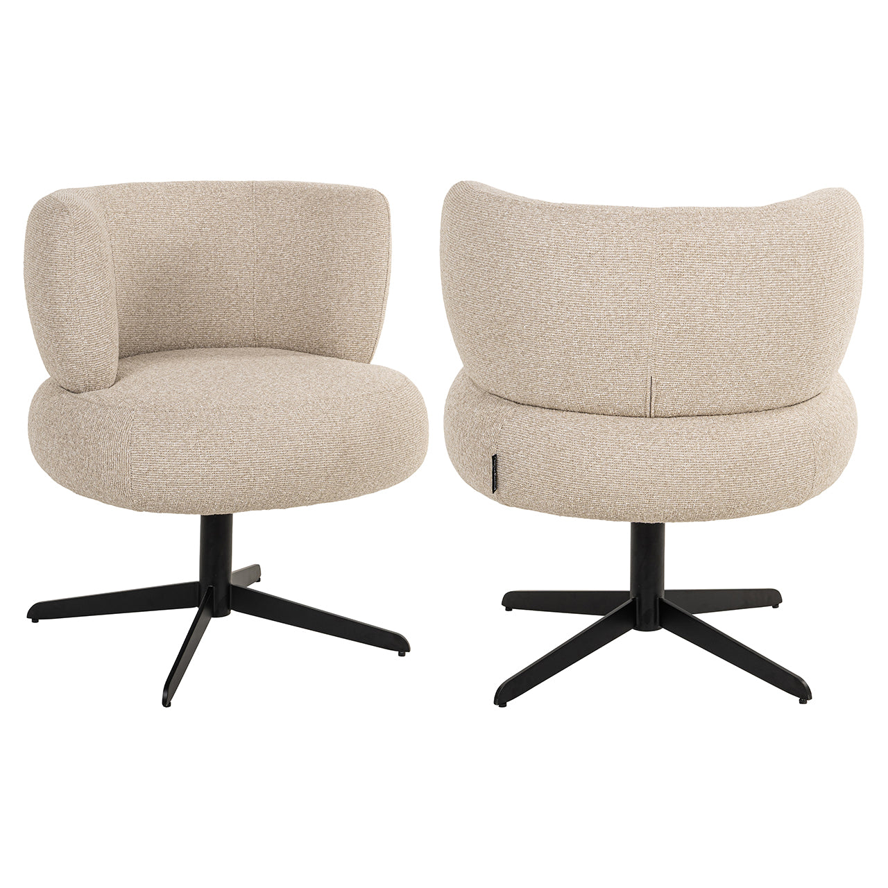 Richmond Interiors Dreh-Esszimmerstuhl Alexis | cremé