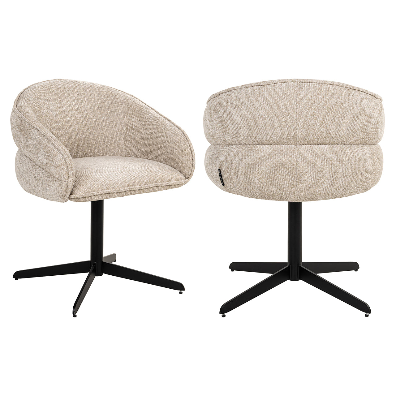 Richmond Interiors Dreh-Esszimmerstuhl Angelina | cremé